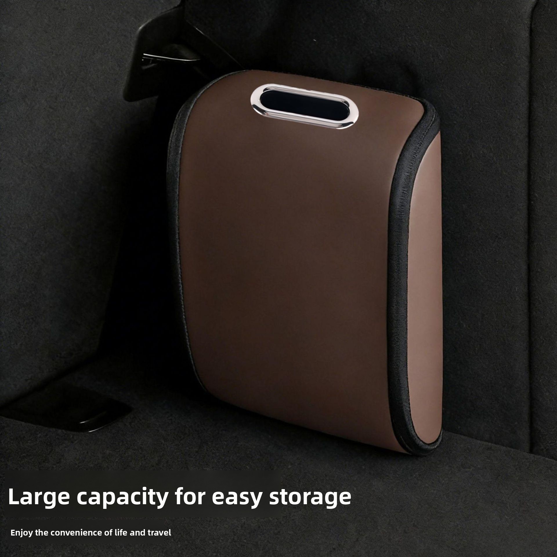 Car Trunk Organizer Foldable Storage Box - Car Trunk Storage Bag PU Leather