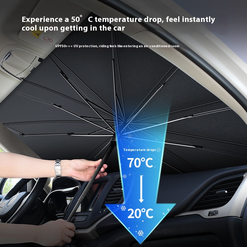 For ROX 01 Polestones 01 Car 2 - Car Sunshade Windshield Umbrella Foldable 评论和价格