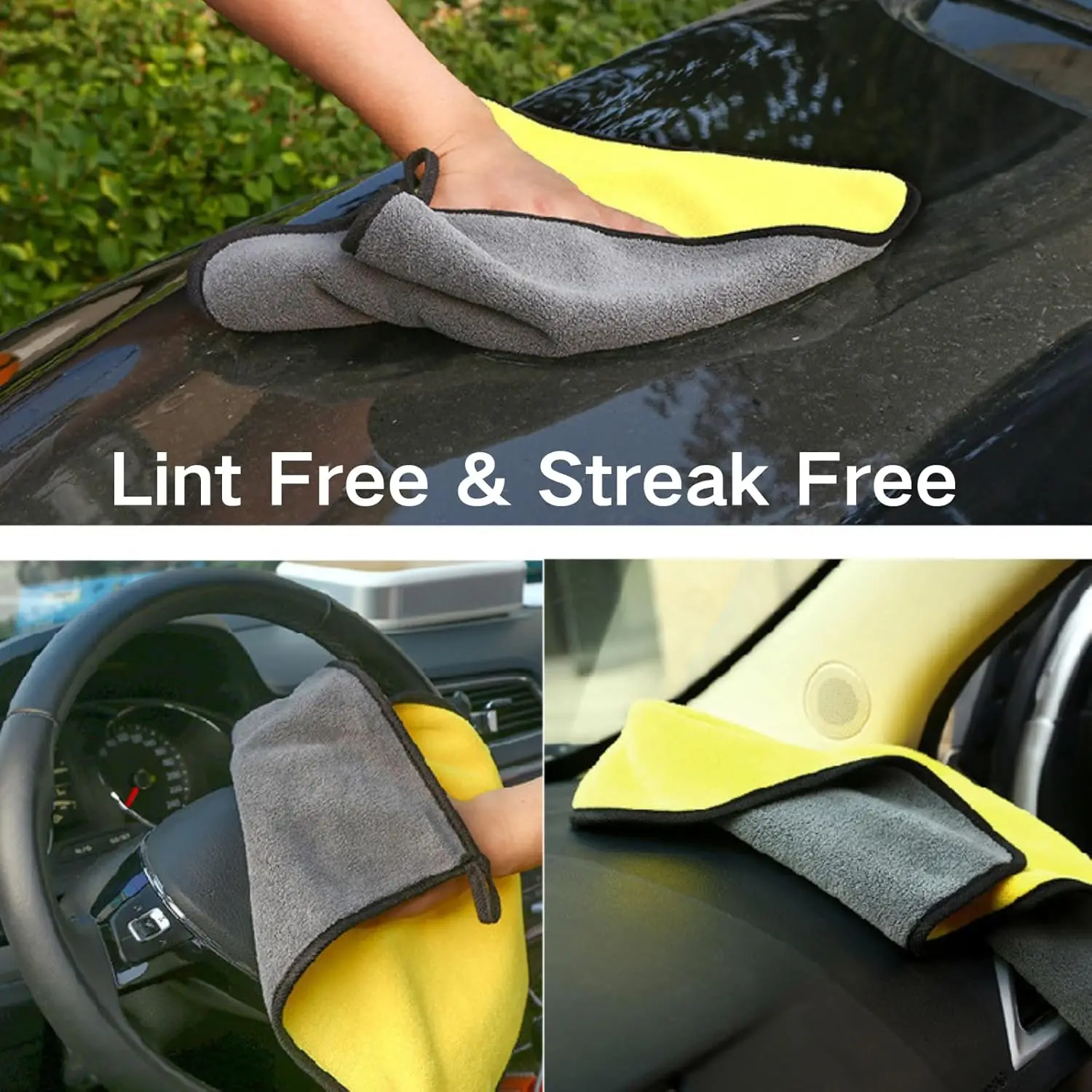 Wholesale Car Cleaning Towels  - Microfiber Car Drying Towel Super Absorbent 评论和价格