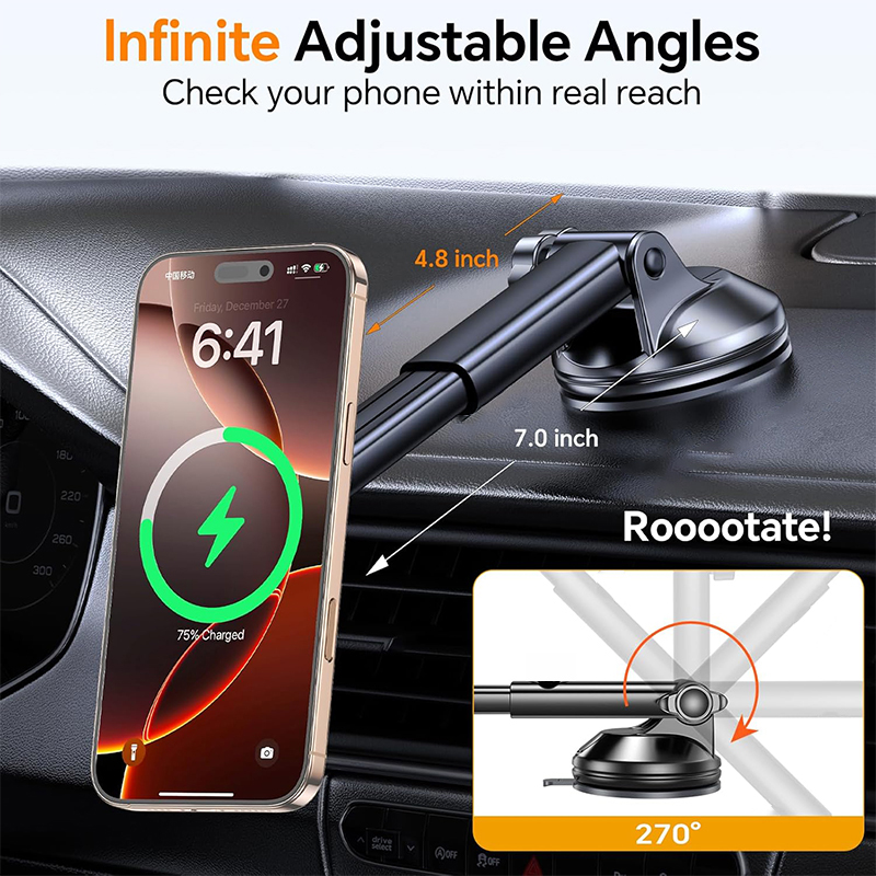 UYUXIO 15W Fast Charging Winds - Wireless Car Charger Mount Fast Charging 评论和价格