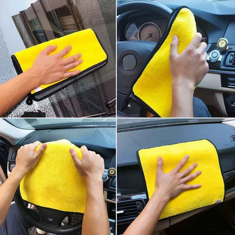 Microfiber Car Cleaning Towels - Microfiber Car Drying Towel Super Absorbent 评论和价格