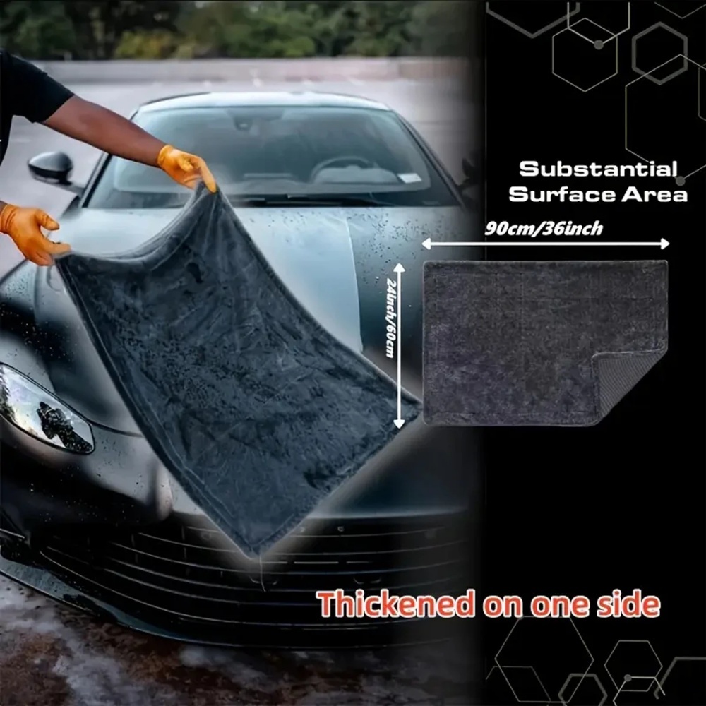 Oversized Dark Gray Car Microf - Microfiber Car Drying Towel Super Absorbent 评论和价格