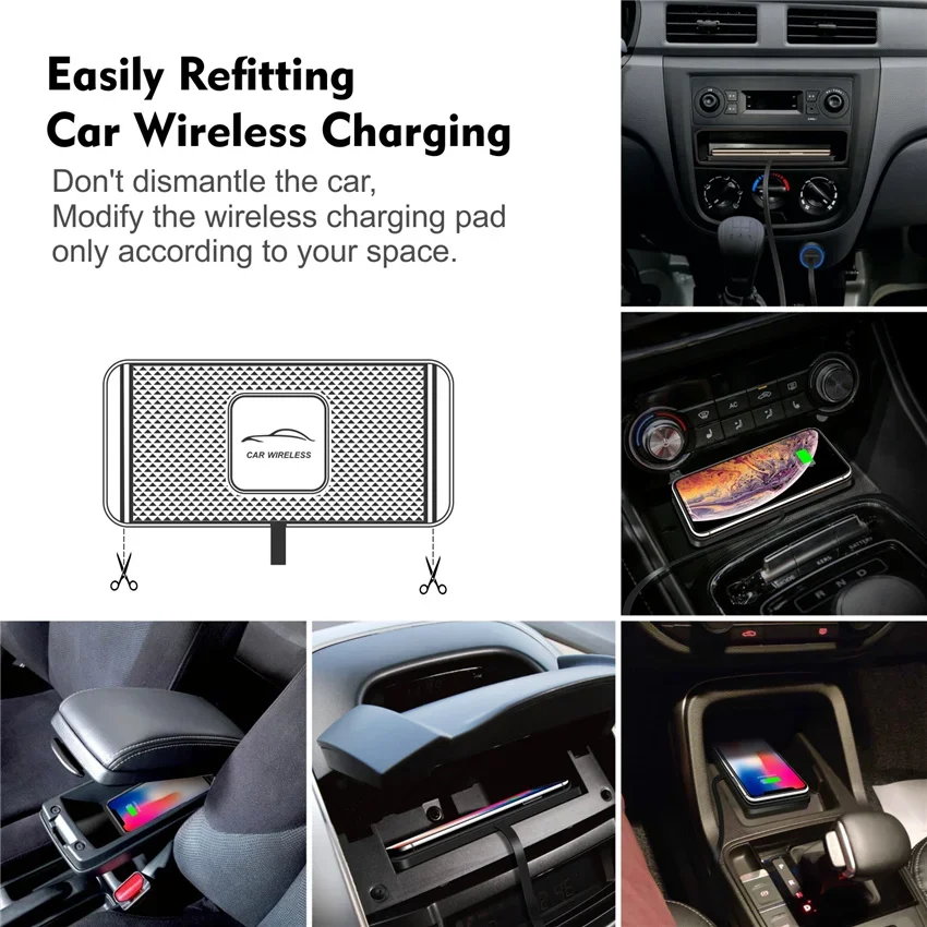 Silicone Pad Stand Wireless Ch - Wireless Car Charger Mount Fast Charging 评论和价格