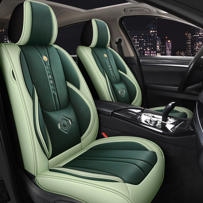 Leather Full Set Car Seat Cove - Leather Car Seat Covers Full Set Universal 评论和价格