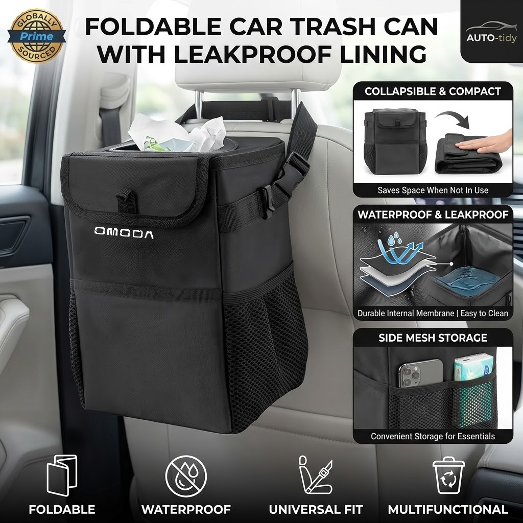 Foldable portable leak-proof w - Waterproof Car Trash Can With Lid 评论和价格