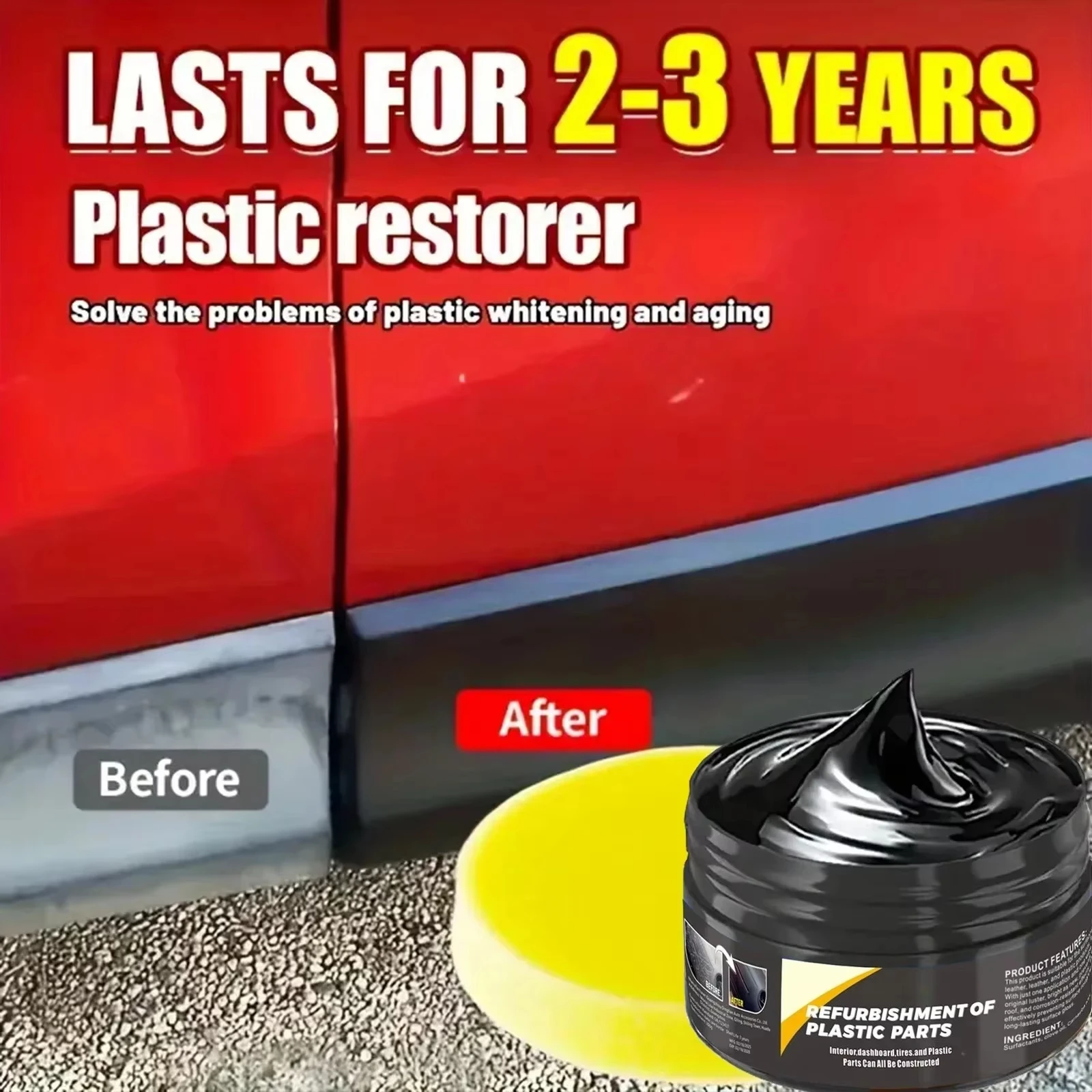 B1257 Car Interior Plastic Lea - Car Scratch Repair Polishing Wax Paste 评论和价格